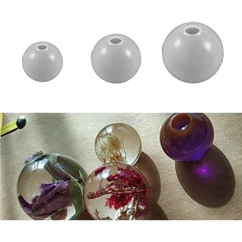 3Pcs/Set 20 25 30mm Stereo Spheric Epoxy Silicone Molds Transparent Resin Mold Decoration Crafts For DIY Jewelry Making Tools