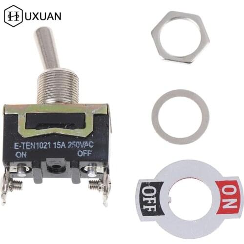 5pcs 15A 250V SPST 2Pin Heavy Duty Car Boat ON/OFF Rocker Toggle Switches