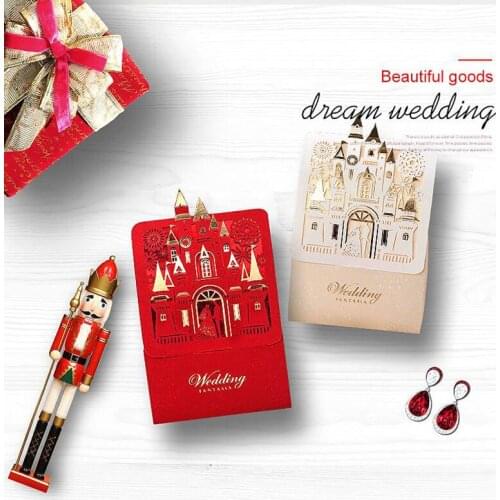 AVEBIEN 20pcs Romantic Castle Wedding Decoration Candy Box European Style Chocolate Paper Gift Box Baby Shower Candy Box