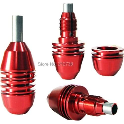 Free Shipping 1 Pc Olive Shape Self-Lock Grips Professional Tattoo Artist Grip Aluminium Alloy Good Quality Tattoo Grips