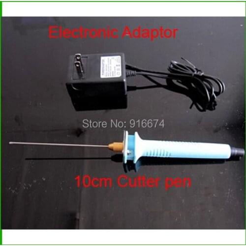 Free shipping Foam electric knife hot cutter 10cm Hot Knife Styrofoam Cutter Pen+ Electronic Voltage Transformer Adaptor