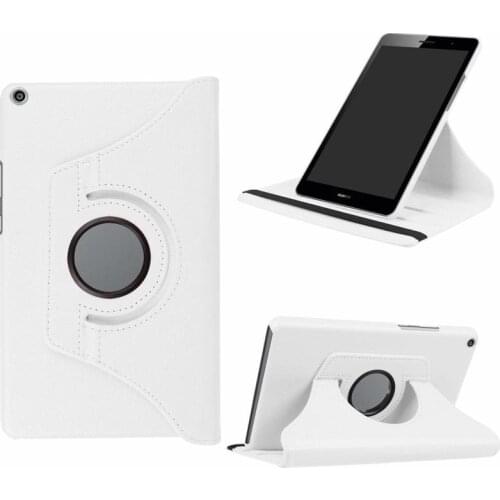 Case Cover For Huawei MediaPad T3 8.0 KOB-L09 KOB-W09 360 Rotating PU leather Stand Tablet Case For Huawei T3 Honor Play Pad 2 8