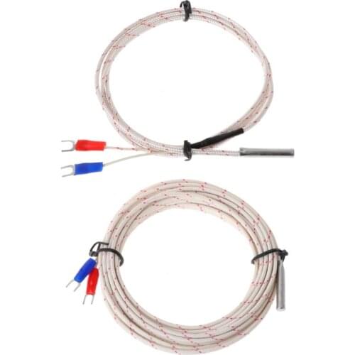 Thermocouple Temperature Controller Sensor 0-600C K Type Wire 1M 5M Probe 5x30mm
