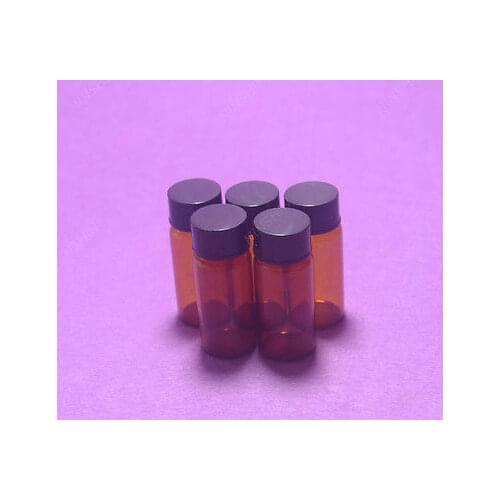 10ML Amber Reagent Bottle,Sample,Penicillin Vials,With PP Screw Lid,5PCS/LOT