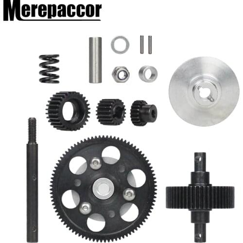 1:10 Rc Crawler Parts Steel Metal Transmission Gears Set Upgrade Accessories Assembled Transmission For Axial Scx10 Gearbox