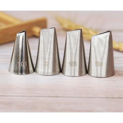 #101 #102 #103 #104 Piping Nozzle For Creating Rose Petal Shape Decorating Icing Tip Baking &Pastry Tools Bakeware