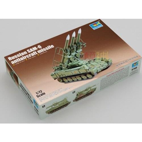 1/72 Russian Sam - 6 Air Defense Missile Tracked Chariot Military Assembled Tank Model 07109