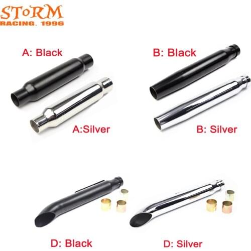 Motorbike Three Design Antiqued Vintage Fashion Exhaust Retro Universal Electroplating Pipe For Harley Davidsion Motorcycle