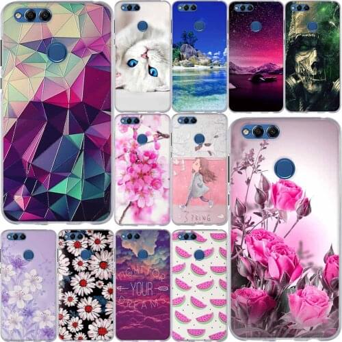 Honor 7X 5.93 "Soft TPU Phone Case For Huawei Honor 7X Protective Back Silicone Case For Honor 7 X Cover