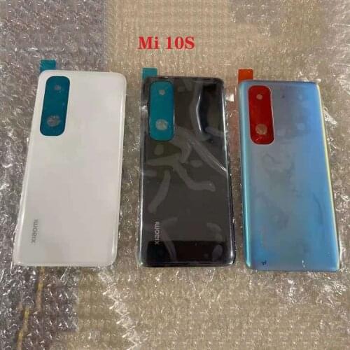 Original new For Xiaomi Mi 10s Rear Back Battery Cover Housing Back Cover Door
