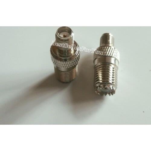 1Pcs SMA Female Jack To Connector MiniUHF Mini UHF Female Straight RF Connector Converter Adapter