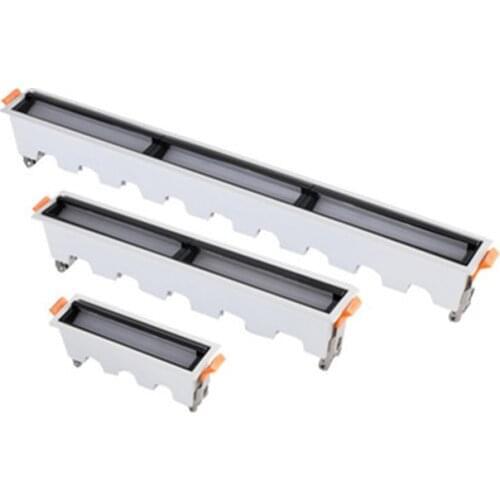 LED Downlight 10W 20W 30W Line Light Bar Creative Linear Recessed Ceiling Lamps Strip Living Room Corridor Light