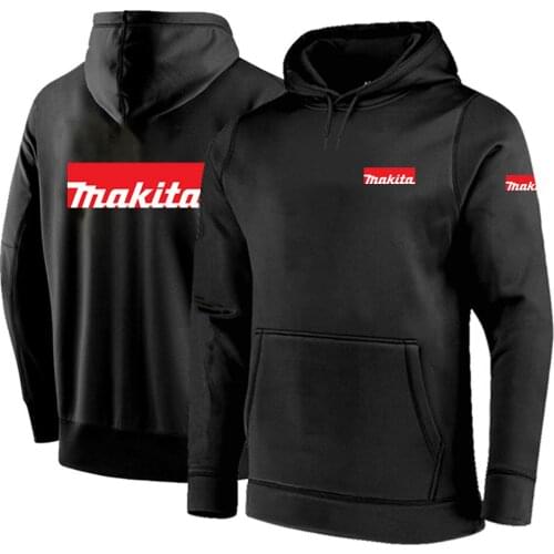 Mens Spring Autumn Aprilia Makita Logo Hoodies Pullover Fleece Cotton Casual Tops Comfortable Streetwear Sweatshirts