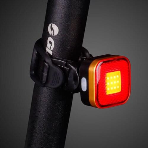 Bicycle Taillight Light Aero Blade Round Seatpost Mount W/ Bag Clip Up to 50 Hours Rear Warning Lamp LED COB Lantern USB Charge