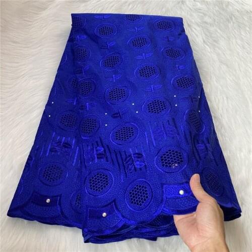 High Quality African Lace Fabric Embroidery Swiss French Tulle Pure Cotton 5 Yards Wedding Party Dress Guipure Lace A127