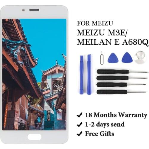 5.5inch LCD For Meizu M3E / Meilan E A680Q LCD Display Touch Screen Panel Digitizer Assembly Replacement arts+Tools Black/White