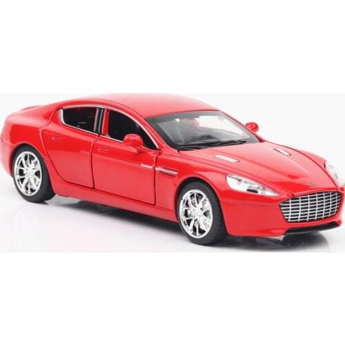 1/32 Alloy Diecast Six Doors Aston Martin Car Model Red/Blue/Yellow With Sound&Light Collection Car Toys For Boy Children Gift