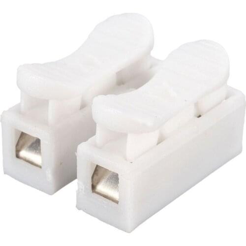 10Pcs 2P Spring Wire Connector Easy Fit For LED Strip No Welding No Screws Connector Cable Clamp Terminal Block for LED Strip