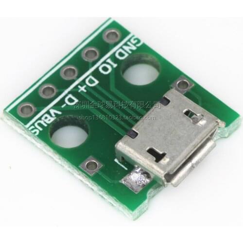 10pcs MICRO USB to Dip Female Type B