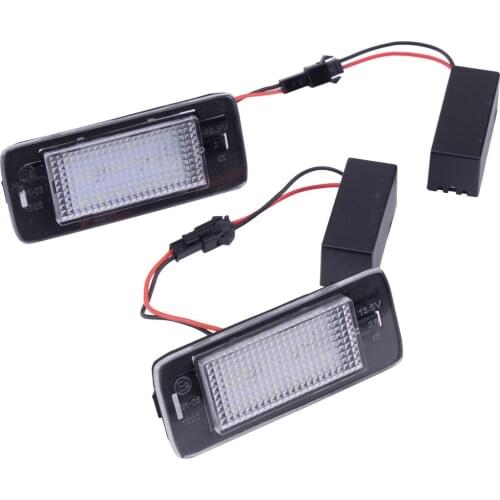 2Pcs LED License Plate Light Fit for Chevrolet Equinox Malibu Tahoe Suburban 2015 2016 2017 2018 2019
