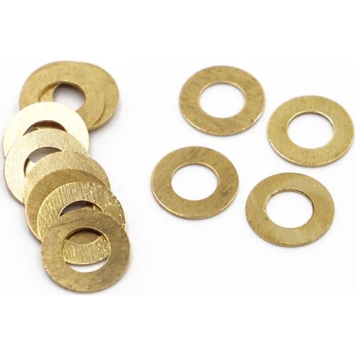 5-100pcs M2 M2.5 M3 M4 M5 M6 M8 M10 M12 M14 M16 GB97 DIN125 Solid Brass Flat Washer Shim Copper Gasket Meson Pad