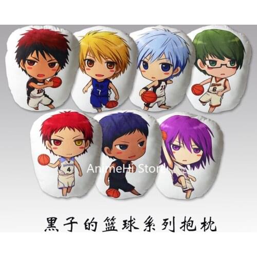 Anime Kurokos Basketball Figure Pillow Toy Kuroko No Basket Tetsuya Kagami Taiga Kise Ryota Cosplay Stuffed Plush Doll for Gift