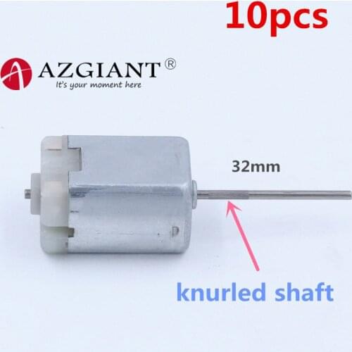 AZGIANT 10pcs/lot Micro Motor FC-280DR 32MM FC-280 280 12V 10400RPM FC280 ribbed Shaft car door lock motor,headlight motor