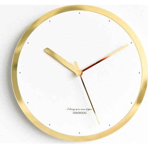 Wood Minimalist Wall Clock White Large Art Clocks Wall Home Decor Luxury Gold Kitchen Office Wall Watches Digital Reloj De Pared