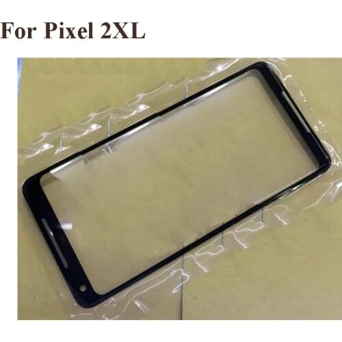 For Google Pixel 2 XL 2XL Front LCD Glass Lens touchscreen Touch screen Outer Screen For Glass without flex Pixel2 XL