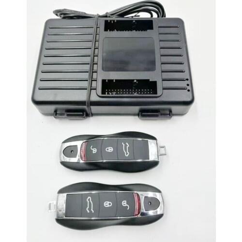 For Porsche Cayenne Year 2006-2010 add push button start stop system mobile phone APP Control system and PKE Keyless Entry