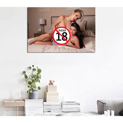 Canvas Painting Wall Art 2 Sexy Women Beautiful Models Pictures Canvas Art Posters and Prints For Living Room Modern decorations