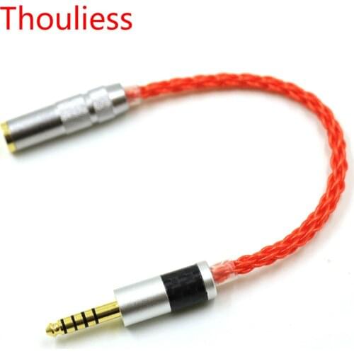 Thouliess UPOCC Single Crystal Copper 4.4mm Balanced Male to 2.5mm Balanced Female Audio Adapter Connector Cable