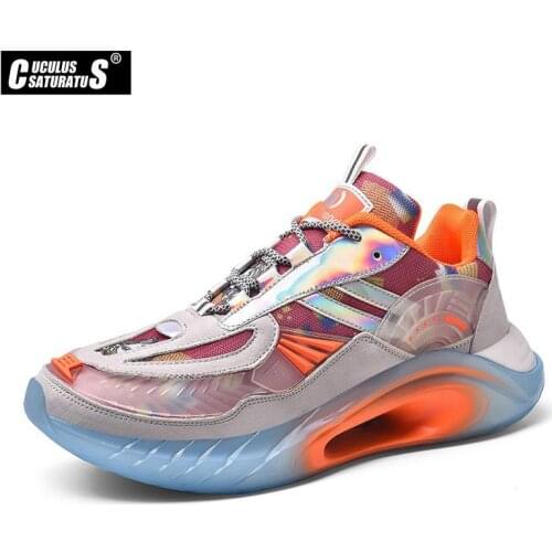 2021 New Summer Fashion Mens Sneakers Breathable Casual Male Shoes Chunky Multicolor Sneakers Height Incresasing Man Footwear