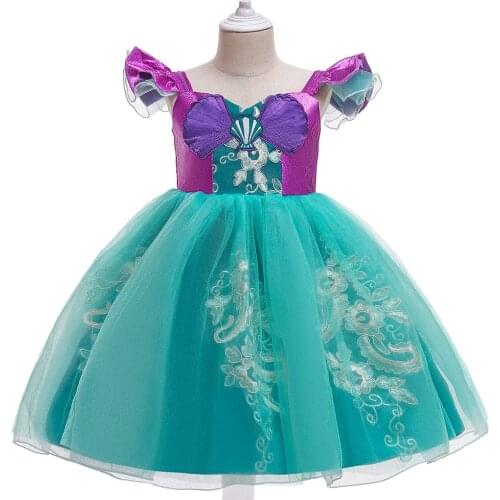 Fancy Dress Halloween Kids Autumn Costume Girl Kids Party Short Two Toned Tutu Ballgown Dress Costume Birthday Gowns