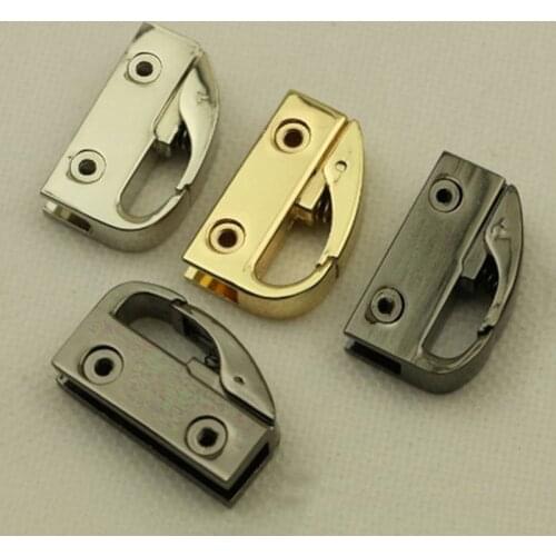 2Pcs Bag Handle Connector Metal Hardware for DIY Handbag Bag Purse Accessories Black, Silver, Gold