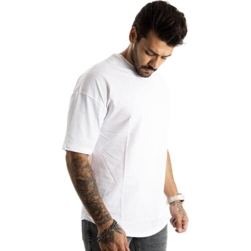 DeepSEA Male O Neck Oversize Tshirt Bike Collar Short Sleeve Slim Fit Poplin Fabric Cotton Lycra High Quality Casual Summer 2104167