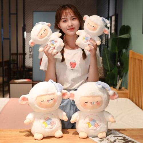 New Lovely Sheep Plush Toys Fantastic Pillow Stuffed Soft Kawaii Sheep for Baby Girls Birthday Appease Gift