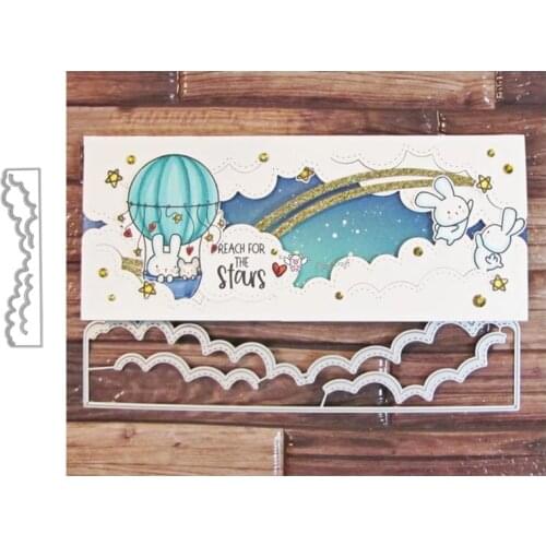 New Cloud border edge frame metal Cutting Dies Stencils DIY Scrapbooking Paper/photo Cards Embossing Dies