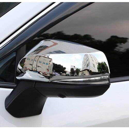 Fit for Toyota RAV4/Highlander 2020 2021 Car Accessories Styling Moulding Side Door Rearview Mirror Protector Cover Trim 2pcs