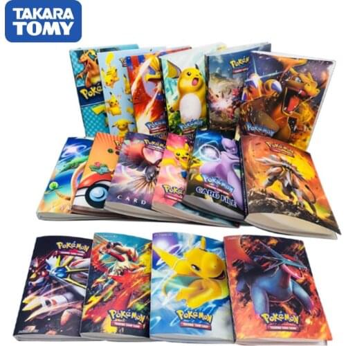 Pokemon cards album yugioh Pikachu Charizard Incineroar Card package Card copies Collect books anime peripheral card file
