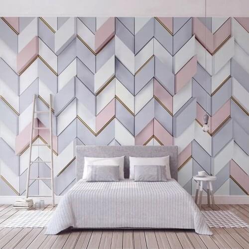 Custom Photo Wallpaper 3D Stereoscopic Polygonal Mosaic Modern Interior Bedroom Living Room TV Background Decoration Wall Murals