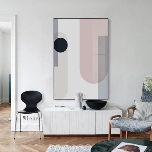 Modern Minimalist Abstract Geometry Canvas Painting Posters and Print Wall Art Decor Pictures for Living Room Home Decor