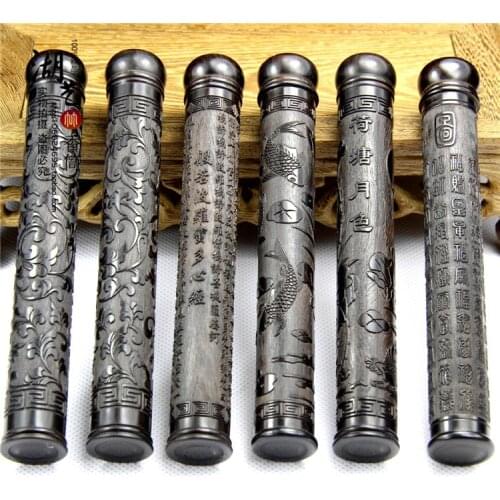 Delicate purple wingceltis ebony screw short perfume canister carved lotus joss stick cone incense incense tube teachers