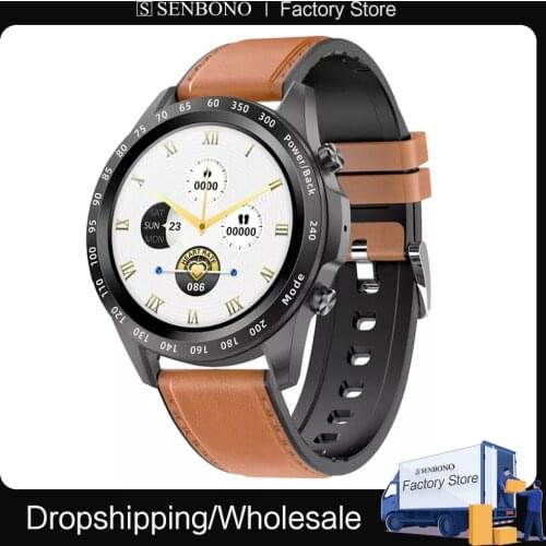 SENBONO MAX3 2021 New Bluetooth Call Smart Watch Men Full touch screen Heart Rate Monitor Waterproof Smartwatch for Android IOS