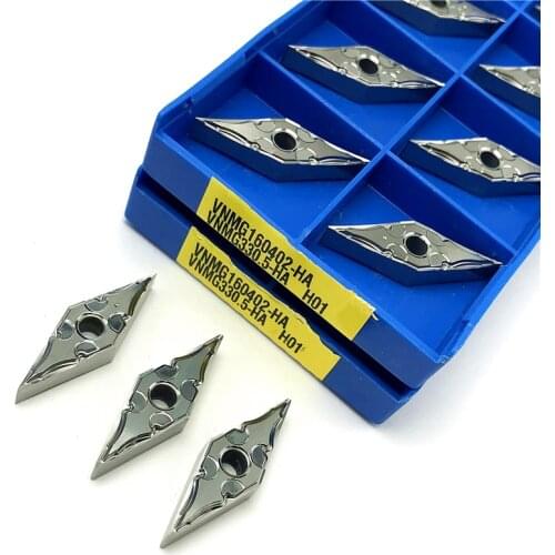 VNMG160402 HA H01 Carbide Inserts External Turning Tool CNC turning insert Aluminum Copper Machine cutting Tool VNMG 160402