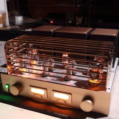 High-fidelity HIFI fever-level high-power tube amplifier, KT88 push-pull amplifier, output power: 65W*2, SNR: 107DB