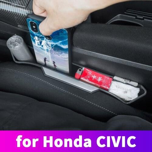 Seat Gap Storage Box Central Control Car Storage Box Decoration Modification For Honda Civic 10th 2016 2017 2018 2019 2020
