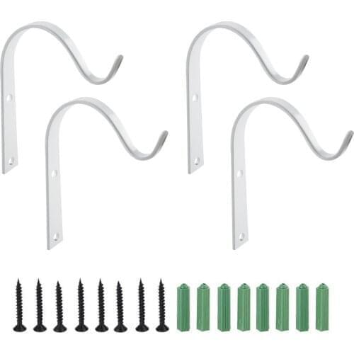 Ceiling Hook Metal Plant Bracket Outdoor Decorative Hooks 4pcs Garden Tool Classic Design Wall-mounted Lantern Hanger