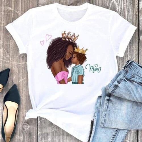 Women Clothes Mom Mother Mama Love Sweet 2021 Cartoon Fashion Short Sleeve Summer Print Tshirt Female Tee Top Graphic T-shirt