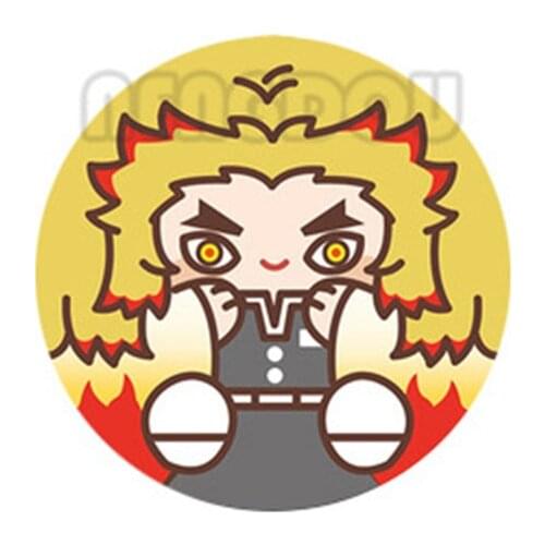Cosplay Anime Demon Slayer Badge Kimetsu No Yaiba Kamado Tanjirou Cosplay Badge Custom DIY Backpack Icon Costume Button Brooch